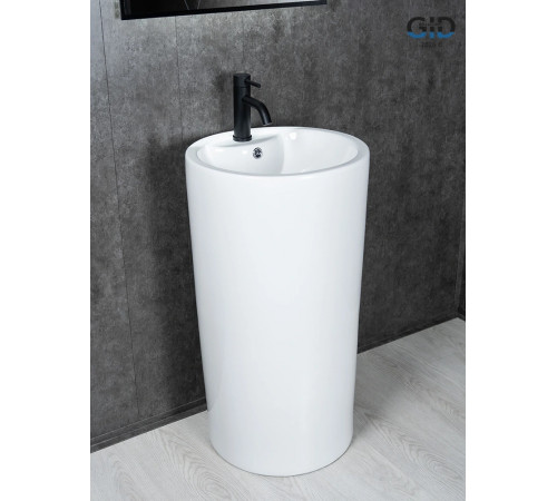 Раковина напольная Gid Nb135 81102 белая 46x46x86