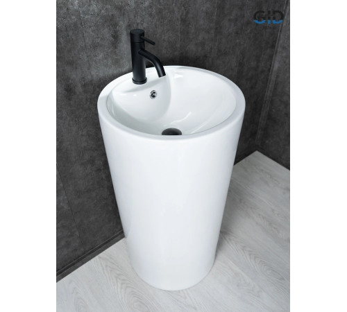 Раковина напольная Gid Nb135 81102 белая 46x46x86