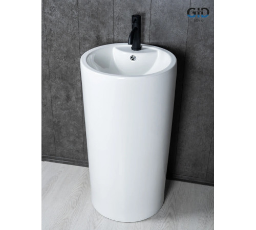 Раковина напольная Gid Nb135 81102 белая 46x46x86