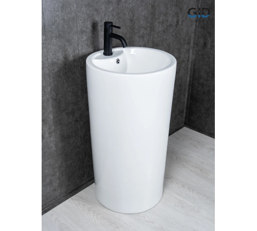 Раковина напольная Gid Nb135 81102 белая 46x46x86