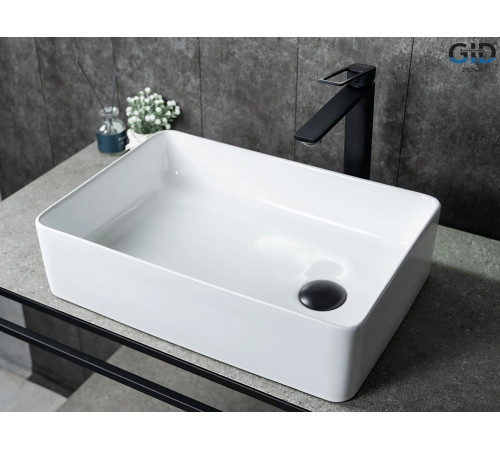 Раковина накладная Gid N1205 51240 белая 50.5x34.5x12.5