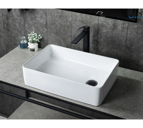 Раковина накладная Gid N1205 51240 белая 50.5x34.5x12.5