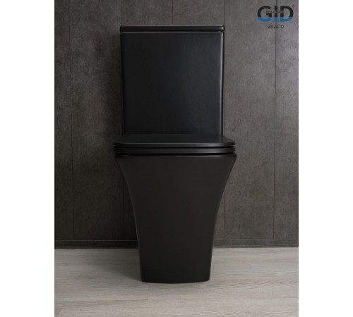 Напольный унитаз Gid Tn2184Bm 62252Y черный матовый 62.5x37x83