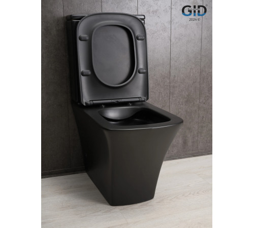 Напольный унитаз Gid Tn2184Bm 62252Y черный матовый 62.5x37x83