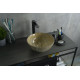 Раковина накладная Gid Mnc488 54436 под камень глянцевая 32x32x14