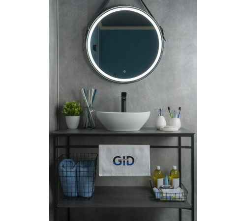 Раковина накладная Gid N900 51164 белый матовый 41x34x15