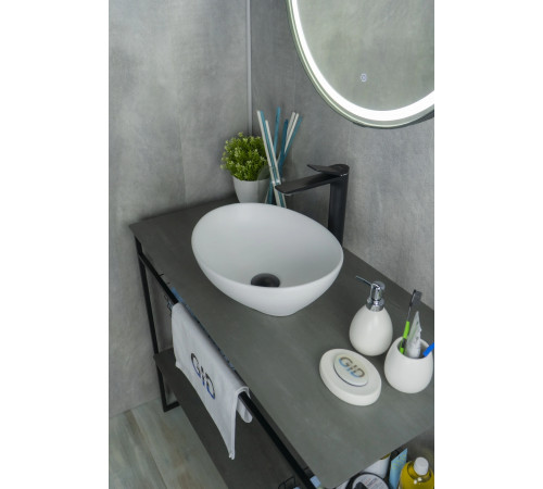 Раковина накладная Gid N900 51164 белый матовый 41x34x15