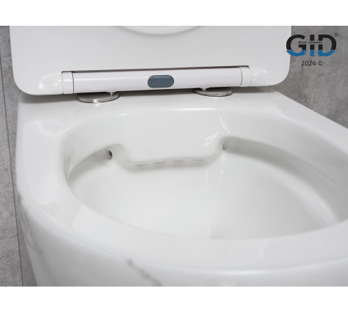 Подвесной унитаз GID Ws2198 (СС) 62228Y под камень глянцевый 49x36x35.5