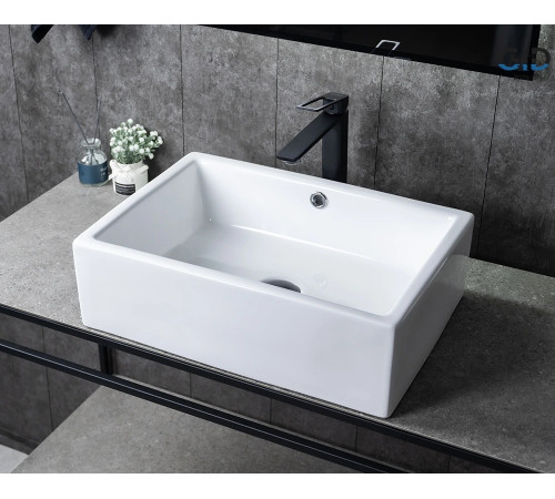 Раковина накладная Gid N9129 51125 белая 51x38x15