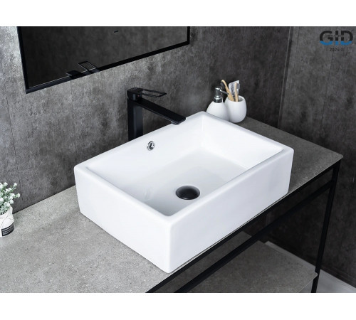 Раковина накладная Gid N9129 51125 белая 51x38x15