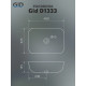 Раковина накладная Gid D1333 51183 белая 46x32.5x13.5