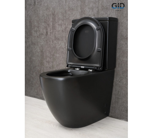 Напольный унитаз Gid Tn2188Bm 62250Y черный матовый 62.5x38.5x84