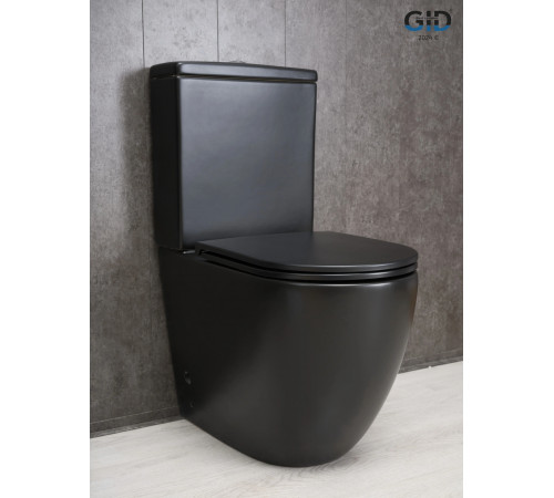 Напольный унитаз Gid Tn2188Bm 62250Y черный матовый 62.5x38.5x84