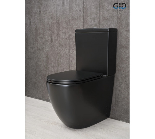 Напольный унитаз Gid Tn2188Bm 62250Y черный матовый 62.5x38.5x84