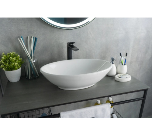 Раковина накладная Gid N9021 51109 белая 52x32x14