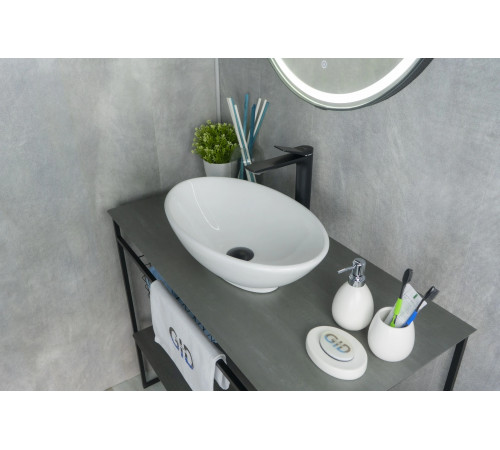 Раковина накладная Gid N9021 51109 белая 52x32x14