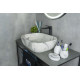 Раковина накладная Gid K397G125 54402 под камень глянцевая 50x40x14