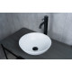 Раковина накладная Gid 9081wm 51244 белая матовая 36x36x14
