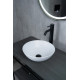 Раковина накладная Gid 9081wm 51244 белая матовая 36x36x14
