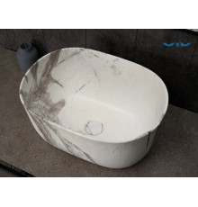 Раковина накладная Gid Mnc9302 54481 под камень матовая 45x32x22