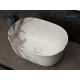 Раковина накладная Gid Mnc9302 54481 под камень матовая 45x32x22