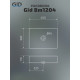Раковина накладная Gid Bm1204 53360 черная матовая 45x32x11