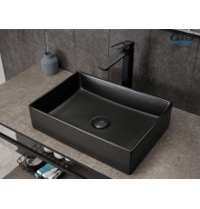 Раковина накладная Gid Bm1204 53360 черная матовая 45x32x11