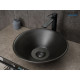 Раковина накладная Gid N9102bg 53383 черная графит 42x42x15