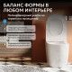 Приставной унитаз Abber Bequem AC1115P белый с импульсным смывом