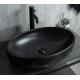 Раковина накладная Gid Bm9030wx 53385 черная матовая 60x40x15