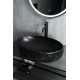 Раковина накладная Gid Bm9030wx 53385 черная матовая 60x40x15