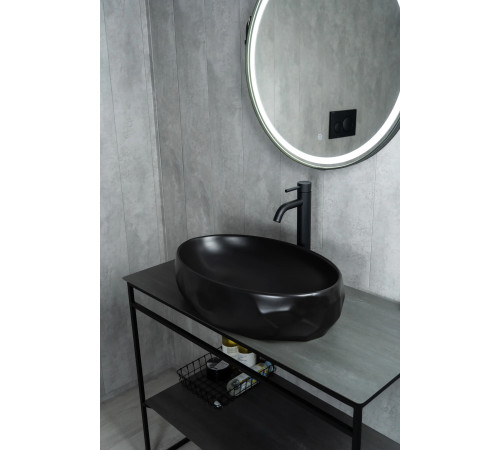 Раковина накладная Gid Bm9030wx 53385 черная матовая 60x40x15