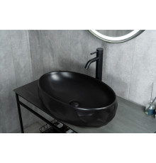 Раковина накладная Gid Bm9030wx 53385 черная матовая 60x40x15
