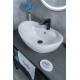 Раковина накладная Gid N9018 51107 белая 59x39x21