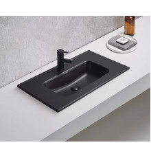 Раковина встраиваемая Gid Bm9080s 72209 черная матовая 81x46.5x17