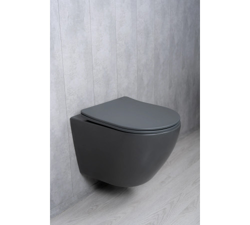 Подвесной унитаз GID Tornado Tr2122TF-Dgm 62260Y серый матовый 49x36x36