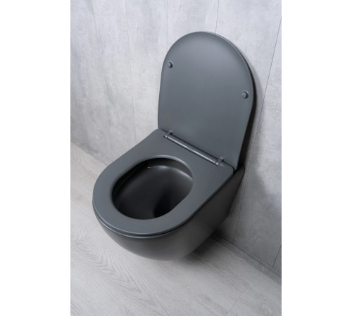 Подвесной унитаз GID Tornado Tr2122TF-Dgm 62260Y серый матовый 49x36x36