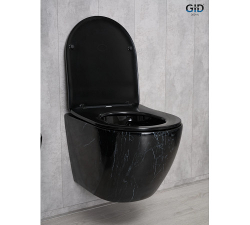Подвесной унитаз GID Bs2198 62227Y под камень глянцевый 49x36x35.5
