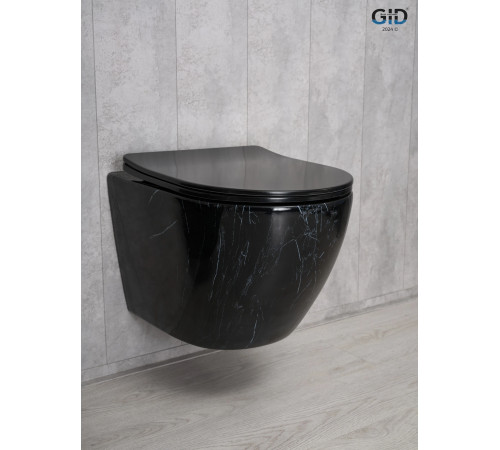 Подвесной унитаз GID Bs2198 62227Y под камень глянцевый 49x36x35.5