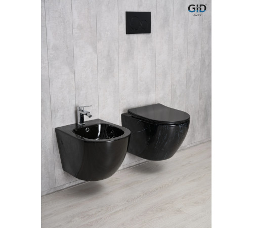 Подвесной унитаз GID Bs2198 62227Y под камень глянцевый 49x36x35.5