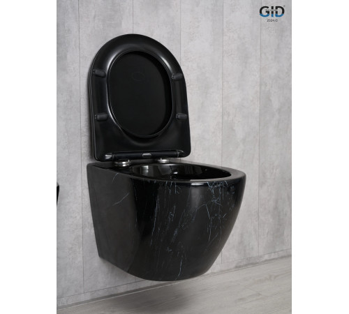 Подвесной унитаз GID Bs2198 62227Y под камень глянцевый 49x36x35.5