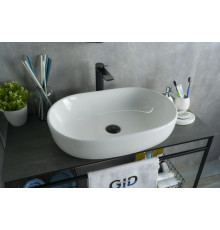 Раковина накладная Gid N9026a 51112 белая 60x40x15