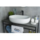 Раковина накладная Gid N9026a 51112 белая 60x40x15