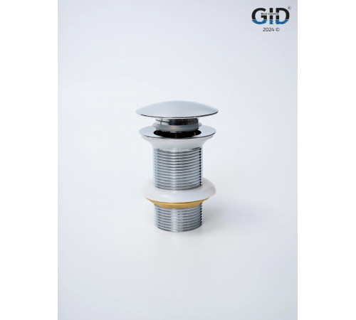 Клапан донный GID без перелива Ch100 73302K хром 7x7x10