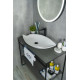 Раковина накладная Gid N9178 51171 белая 74x38x13