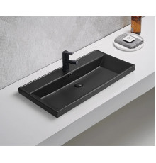 Раковина встраиваемая Gid Bm5580s 72206 черная матовая 81x46.5x15
