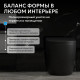 Приставной унитаз Abber Bequem AC1111TMB черный матовый, безободковый, смыв торнадо