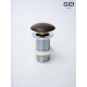 Клапан донный GID без перелива Br100 74406K коричневый матовый 7x7x10