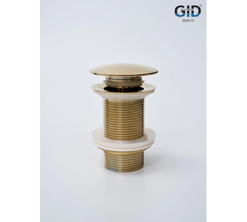 Клапан донный GID без перелива G100 73301K золото 7x7x10