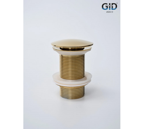 Клапан донный GID без перелива G100 73301K золото 7x7x10